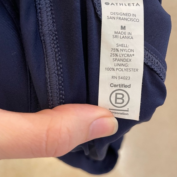EUC Athleta Tidal Swim Skirt in Navy - Picture 8 of 9